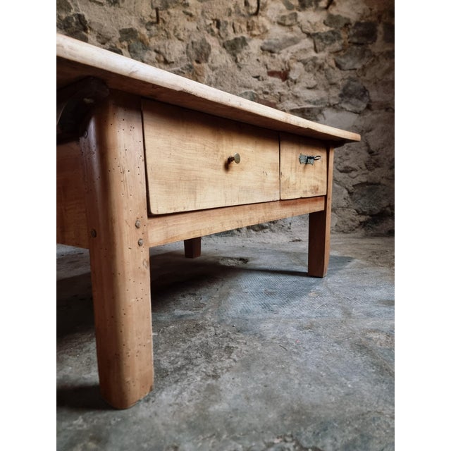 Antique Cherrywood Coffee Table with Two Drawers, 1700s For Sale - Image 4 of 17