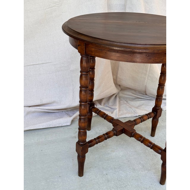 English English Bobbin Twist Side Table For Sale - Image 3 of 9