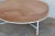 DESIGN FRERES White and Beige Hide 'Tambour' Ottoman or Coffee Table by Design Frères For Sale - Image 4 of 10