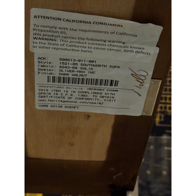 Metal Two Tier Hickory Chair Table For Sale - Image 7 of 7