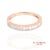 Metal 14k (585) Rose Gold Natural Diamond Milgrain Engraved Band Ring Size 6 For Sale - Image 7 of 11