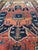 Antique Persian Serapi KING of KINGS DIAMOND Textile in Terracotta Rug 9.8 x 16 For Sale - Image 9 of 18