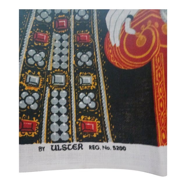 1960s Collector's British Tea Towel For Sale