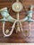 Pair of Italian Neoclassical Sconces in Celadon Green and Gilt For Sale - Image 15 of 16