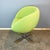 1980s Mid-Century Planet Lounge Chair in Chrome and Lime Green Fabric Upholstery by Stokke, 1980s For Sale - Image 5 of 9