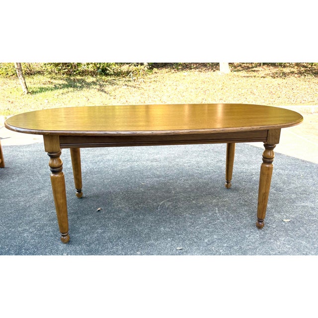 Vintage French Country Oval Dining Table For Sale - Image 11 of 12