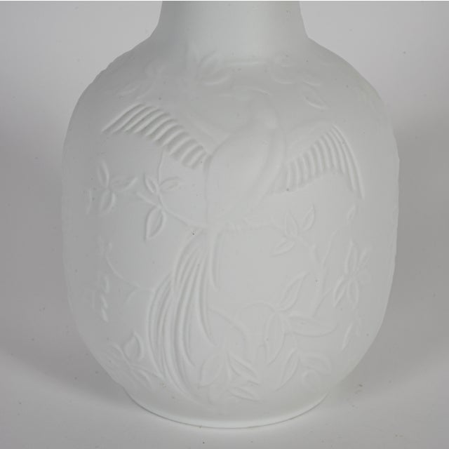Kaiser and Co. Vintage Ak Kaiser Matte White Bisque Porcelain Vase For Sale - Image 4 of 5