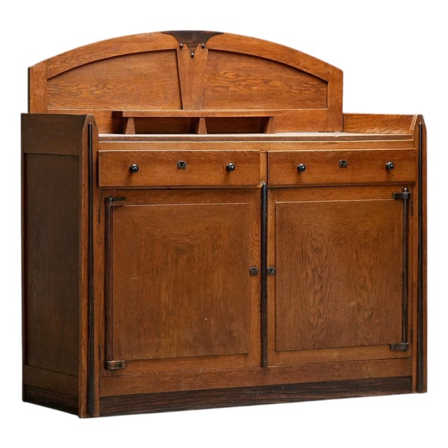 Art Deco Bar Cabinet in Oak and Coromandel, Europe, 1930 For Sale