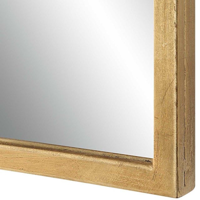 Gracefully curved corners and beautiful gold leaf finish, this metal frame will enhance any room. Sized perfectly for an...