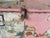 Antique Pink Wooden Box For Sale - Image 6 of 10