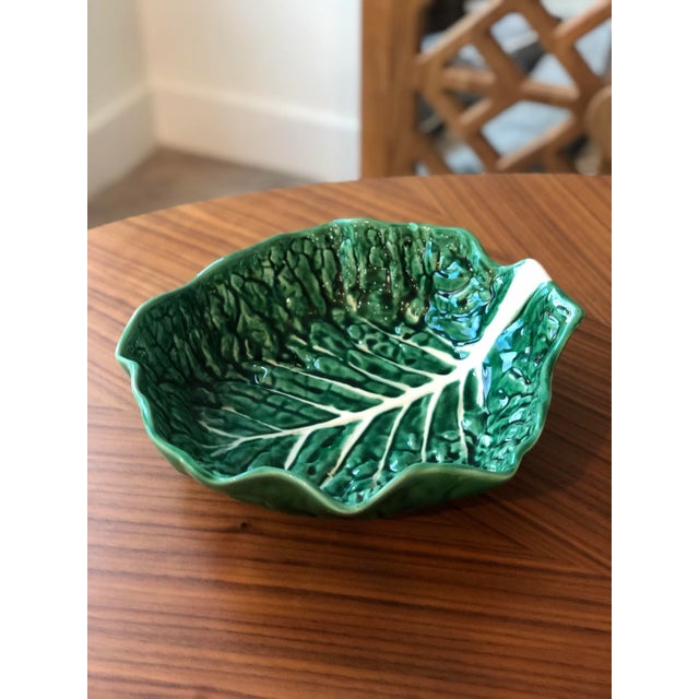 Fill this refreshing vintage leaf up with your favorite spring and summer salads or simply place it out as an accent piece...
