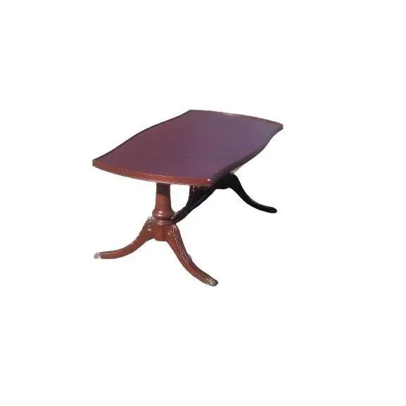 Vintage Cherry Pedestal Coffee Table 1920s For Sale In Washington DC - Image 6 of 9