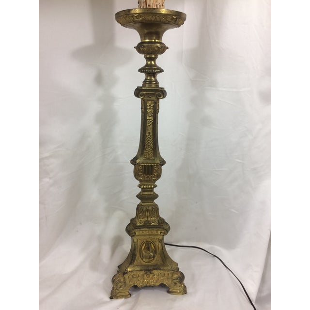 French 19th Century French Pricket Lamps - a Pair For Sale - Image 3 of 10