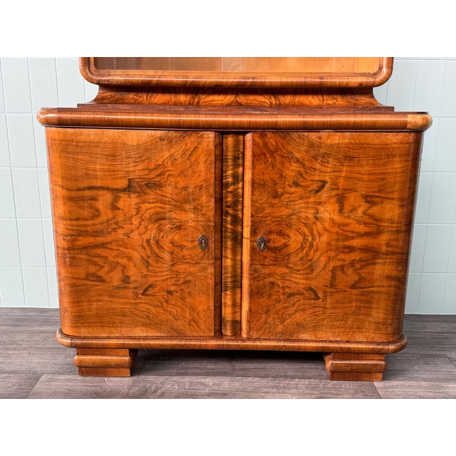 Art Deco Sideboard with Display Cabinet, 1940s For Sale - Image 6 of 18