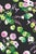 Traditional Chirp Society Floral Grasscloth Wallpaper by House Party | Midnight Black | 6 Yards For Sale - Image 3 of 8
