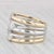 Metal 1.03ctw Diamond Orbit Multi-Band Ring 14k Yellow White Gold Size 8.5 For Sale - Image 7 of 8