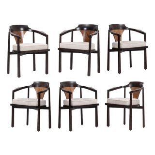 Edward Wormley for Dunbar Six Dining Chairs,Model 935 "Horseshoe Chairs" 1965c. For Sale