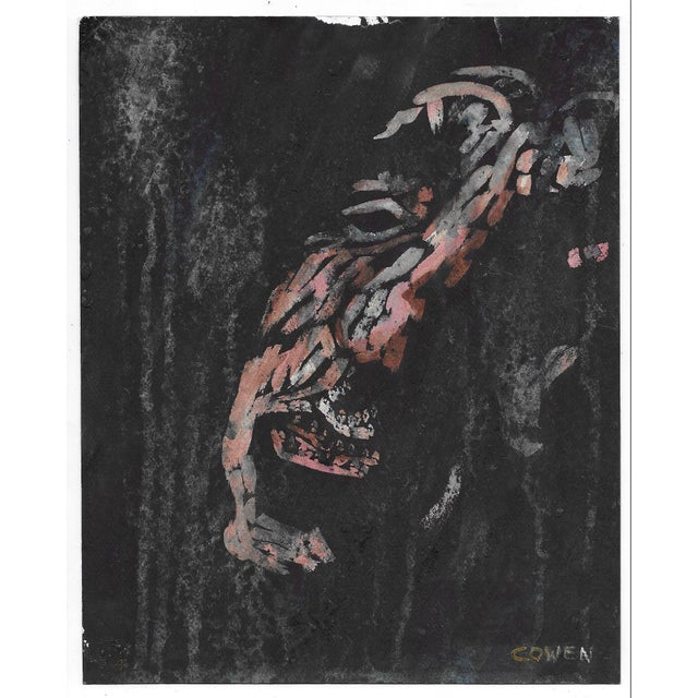 Modern 1990s Beth Cowen Modern Portrait Painting For Sale - Image 3 of 3