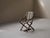 French Folding Campaign Chair in Wood and Striped Canvas, 1900s For Sale - Image 16 of 16