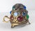 Traditional 19th Century Aesthetic Movement Gilt Brass and Jeweled Candle Fairy Lamp, English or American For Sale - Image 3 of 12