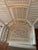 Wood Vintage Brighton Pavilion Style White Lacquered Rattan Armchairs For Sale - Image 7 of 8