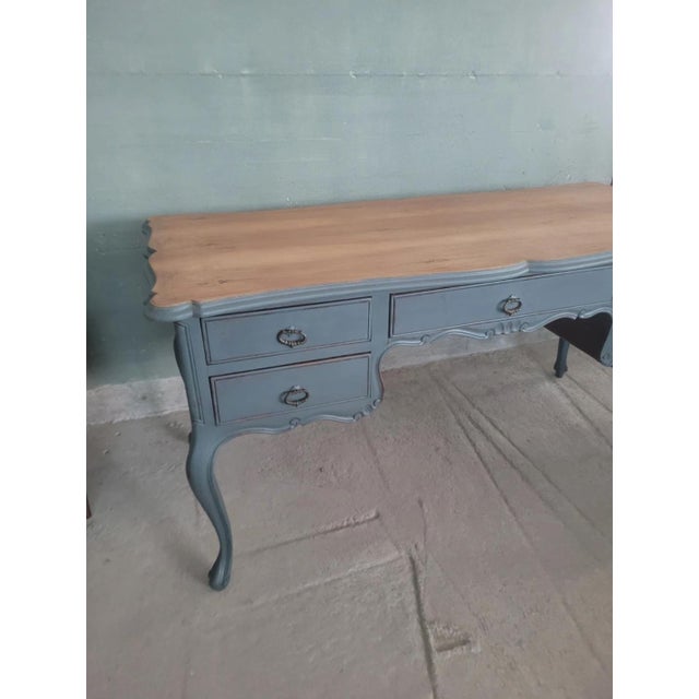 Louis XV Style Lacquered Desk, 1950s For Sale - Image 10 of 13