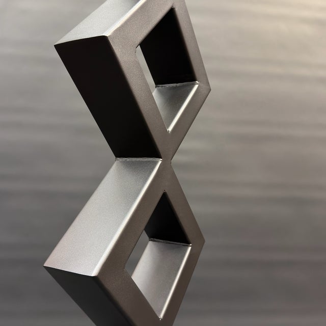 Not Yet Made - Made To Order "Versa" - Large Contemporary Architectural Metal Floor Sculpture For Sale - Image 5 of 8