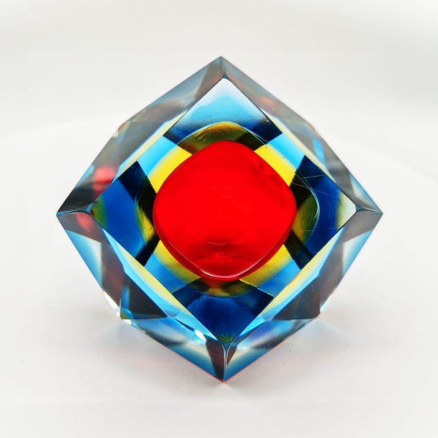 Ashtray in Murano Glass attributed to Flavio Poli for Seguso, Italy, 1960s For Sale - Image 7 of 9