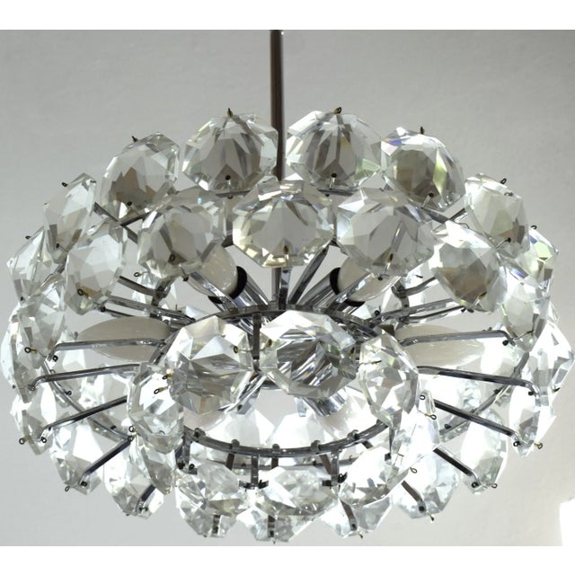 Metal Crystal Lamp from Bakalowits & Söhne, 1960s For Sale - Image 7 of 7