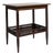 19th Century United Kingdom Rich Walnut Brown Caned-Shelf Walnut Side Table For Sale