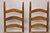 Traditional Antique Ladderback Primitive Rustic Oak Wood Rush Seat Dining Chairs - Set of 4 For Sale - Image 3 of 11