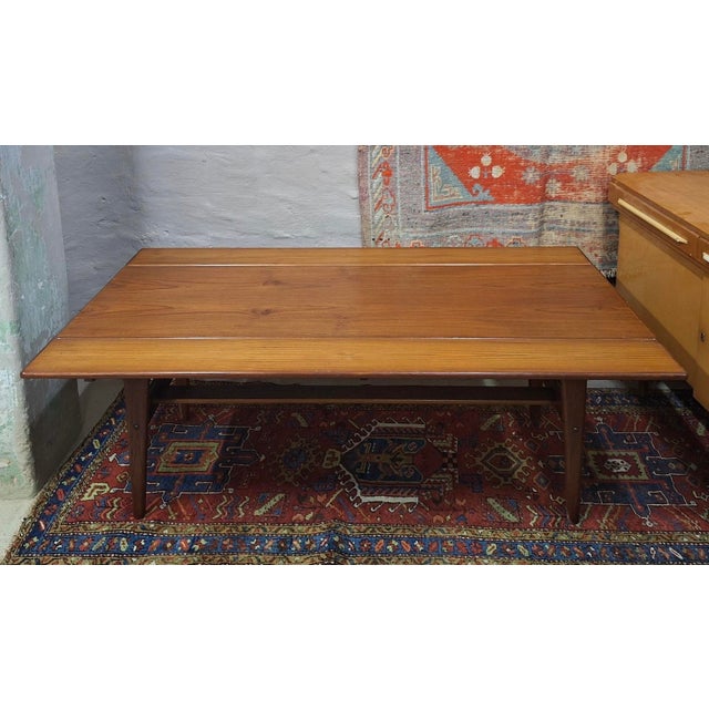 Teak Metamorphic Coffee and Dining Table from Trioh, Denmark 1960s For Sale - Image 9 of 18