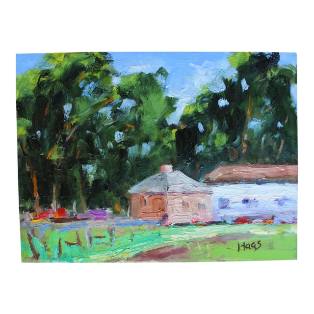 Modern Impressionist Oil Painting, Plein Air California For Sale
