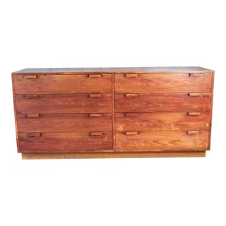 1970s Charles Webb Eight-Drawer Oak Dresser For Sale