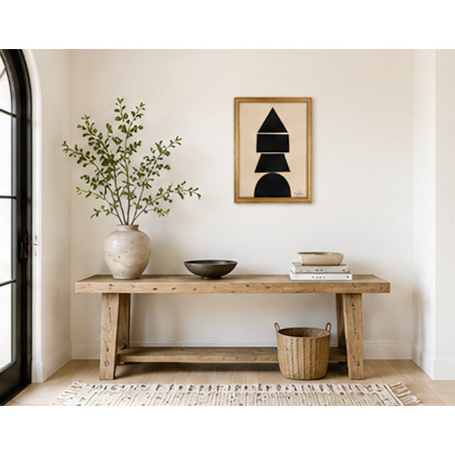 A striking minimalist abstract composition by Bryan Boomershine that explores harmony, structure, and balance through bold...