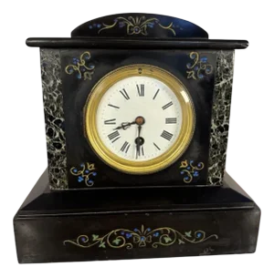 Antique Victorian Marble Mantle Clock, 1880