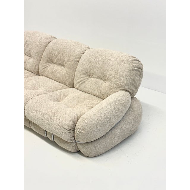 Curly Cream Okay Sofa by Adriano Piazzesi, 1970s For Sale - Image 6 of 9