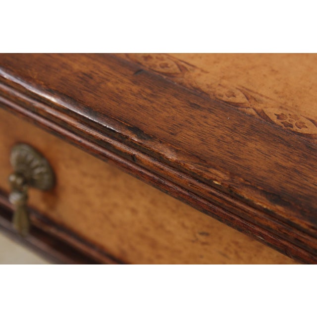 Jonathan Charles Sheraton Leather Top Mahogany Desk For Sale - Image 12 of 16