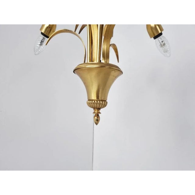 Brass Pineapple Chandelier, 1970s For Sale - Image 9 of 10