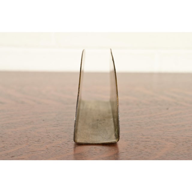 Brass Roycroft Arts & Crafts Brass Over Copper Letter Rack For Sale - Image 8 of 12