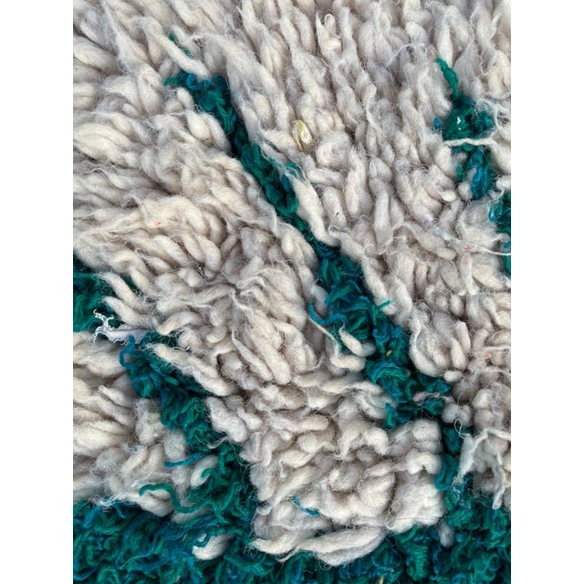 Textile Moroccan Vintage Azilal Wool Rug For Sale - Image 7 of 9