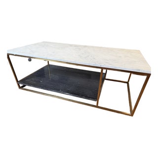 Two Tone Beautiful Marble Table For Sale