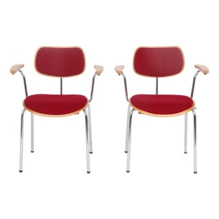 German Model 68 Armchairs by Egon Eiermann for Wilde+Spieth, 2000, Set of 2 For Sale