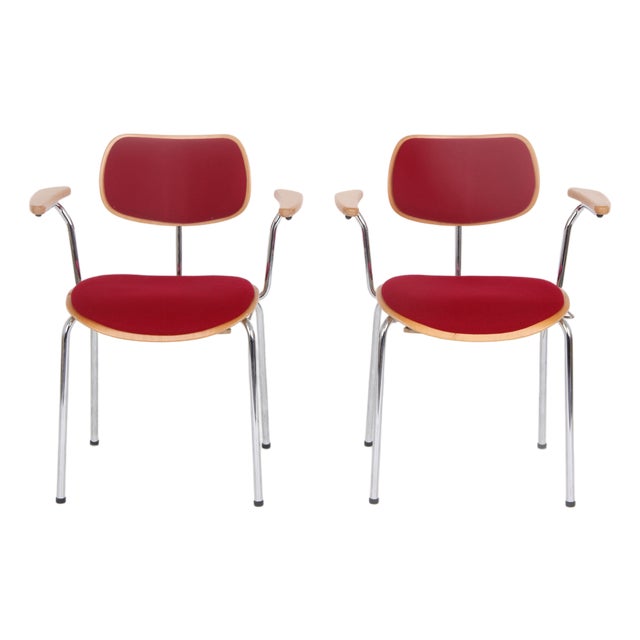 German Model 68 Armchairs by Egon Eiermann for Wilde+Spieth, 2000, Set of 2 For Sale
