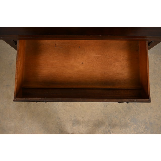 Imperial Furniture Federal Inlaid Mahogany Secretary Desk With Bookcase Hutch, Circa 1940s For Sale - Image 11 of 17