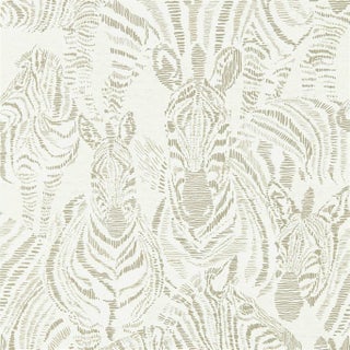 Harlequin Nirmala Wallpaper in Gilver/Oyster For Sale