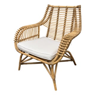Serena & Lily Venice Rattan Armchair For Sale