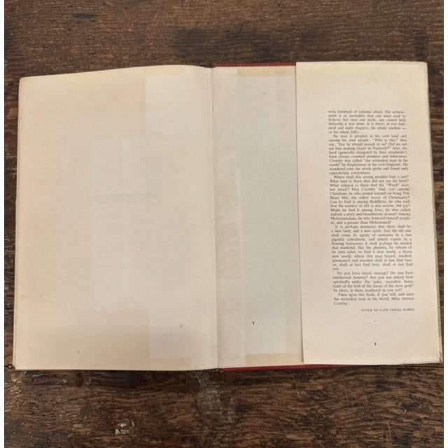 Red "Liber Aleph: The Book of Wisdom or Folly" by Aleister Crowley, 1st Edition For Sale - Image 8 of 16