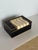 Black 1980s Vintage Maitland Smith Tessellated Black & Beige Stone Brass Rectangular Box For Sale - Image 8 of 10