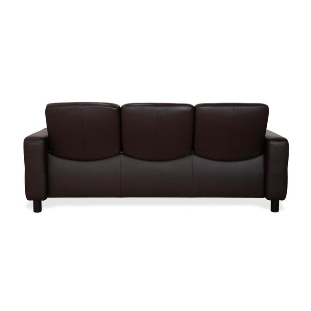 Wave Leather Three-Seater Sofa from Stressless For Sale - Image 15 of 17